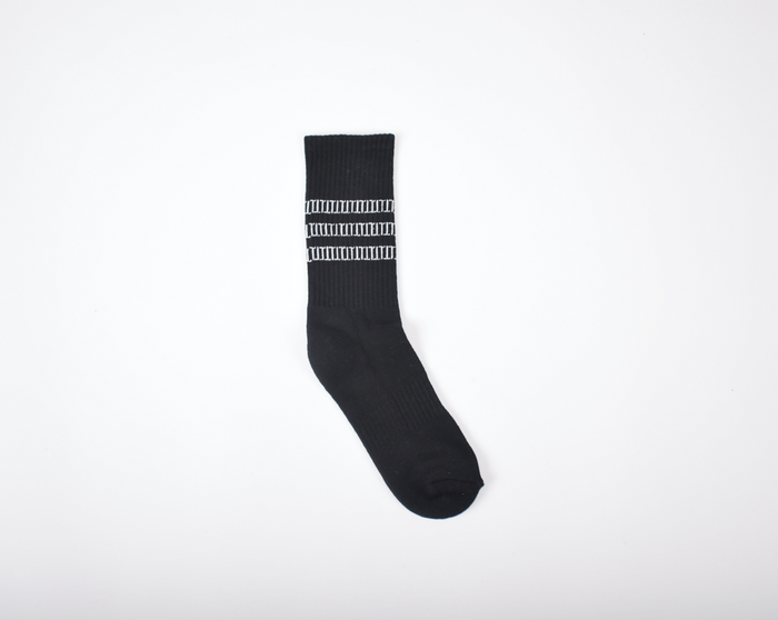 TT Pattern Black Socks