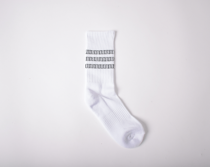 TT Pattern White Socks